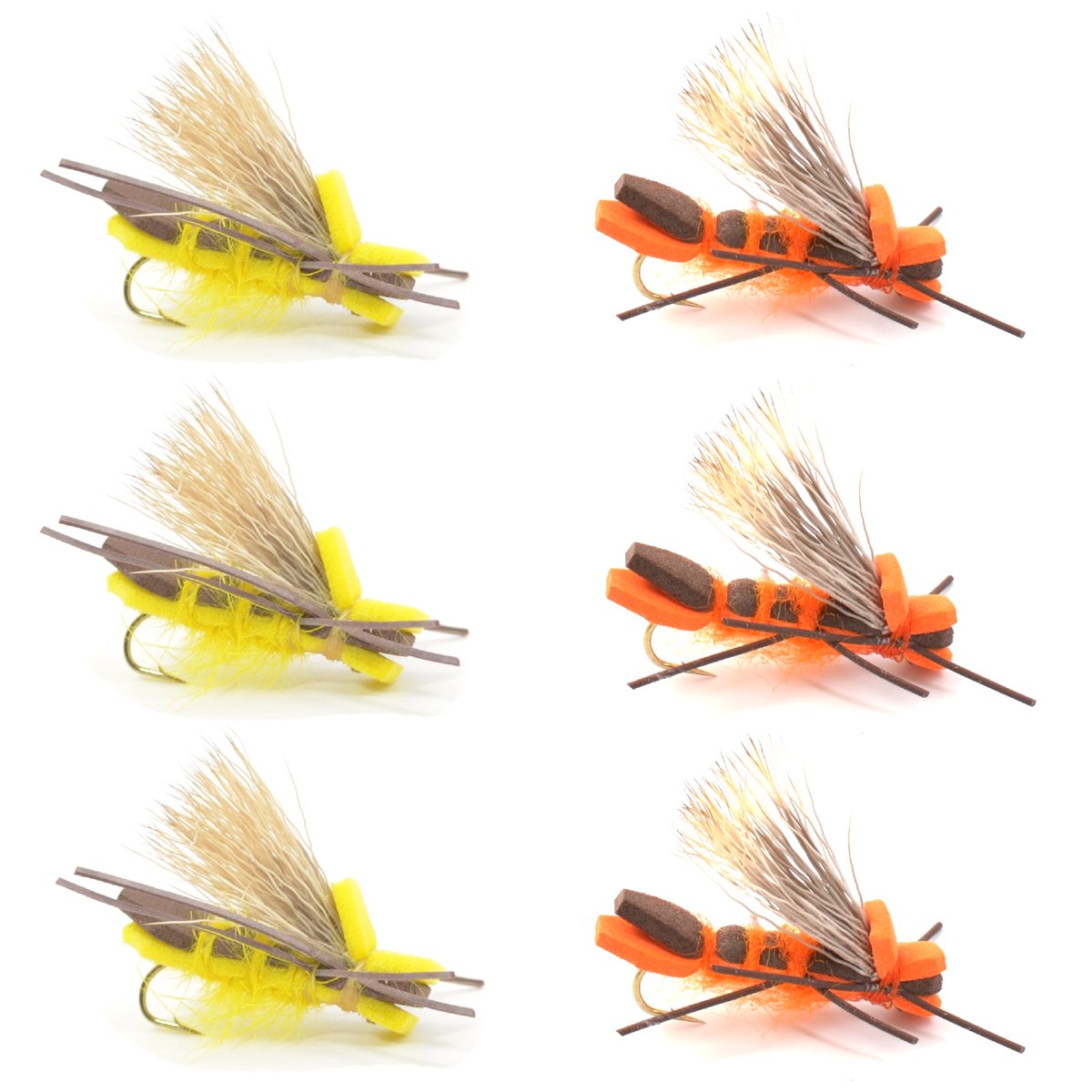 Amazon.co.jp: Godzilla Hopper Fly Fishing Flies Assortment